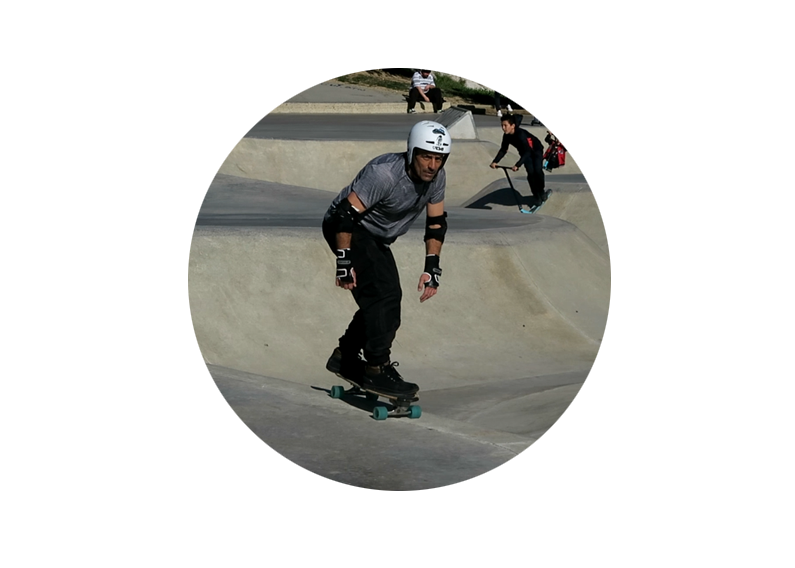 Carlos en Surfskate à la Valette